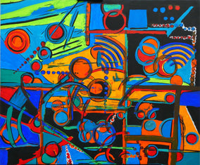 Original art for sale at UGallery.com | Many Worlds Theory 2 by Ava Doran | $1,100 | ink artwork | 20' h x 24' w