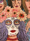 Original art for sale at UGallery.com | Day of the Dead by Johansen Newman | $2,975 | acrylic painting | 27' h x 23.5' w | thumbnail 4