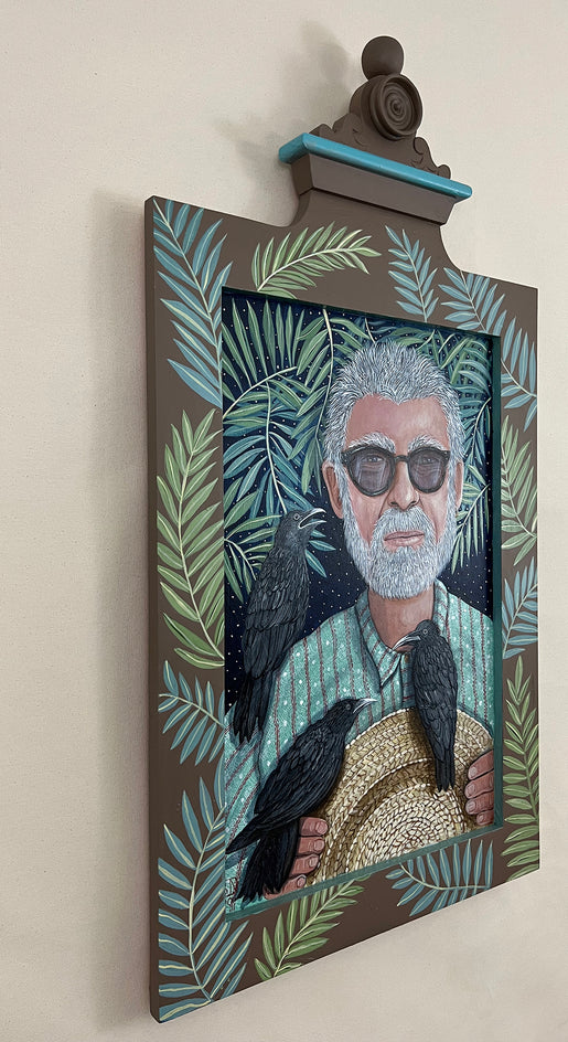 Gabriel In Paradise by Johansen Newman |  Side View of Artwork 