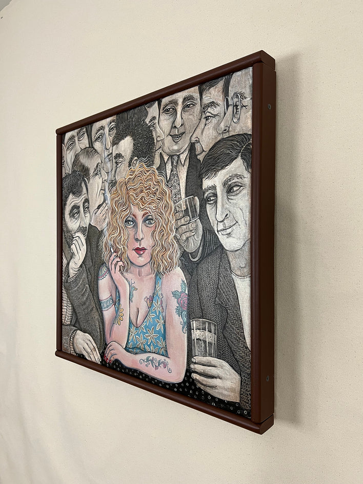 Male Gaze by Johansen Newman |  Side View of Artwork 