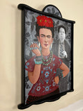 Original art for sale at UGallery.com | She Who Wears the Color. He Who Sees the Color. by Johansen Newman | $9,675 | acrylic painting | 47' h x 35' w | thumbnail 2