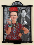 Original art for sale at UGallery.com | She Who Wears the Color. He Who Sees the Color. by Johansen Newman | $9,675 | acrylic painting | 47' h x 35' w | thumbnail 3