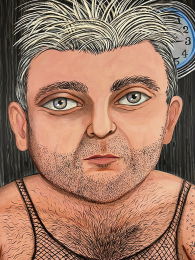 A Quarter to Three by Johansen Newman |   Closeup View of Artwork 