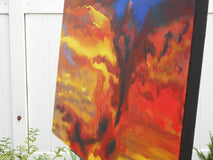 Original art for sale at UGallery.com | Again on Fire by Benjamin Thomas | $2,175 | acrylic painting | 33' h x 39' w | thumbnail 2