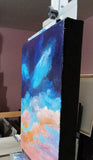 Original art for sale at UGallery.com | Dreamsicle Sky by Benjamin Thomas | $375 | acrylic painting | 12' h x 9' w | thumbnail 2