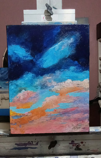 Dreamsicle Sky by Benjamin Thomas |  Context View of Artwork 