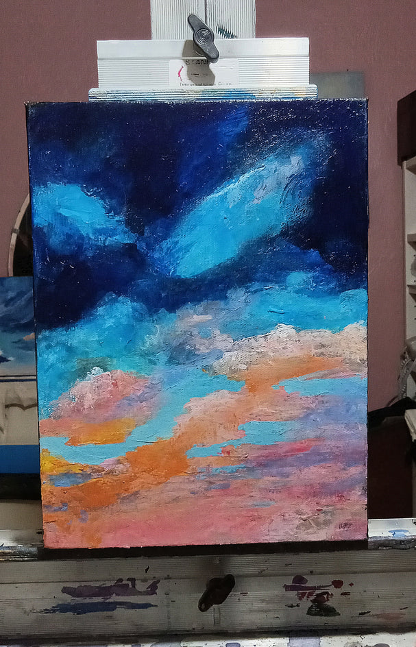 Dreamsicle Sky by Benjamin Thomas |  Context View of Artwork 