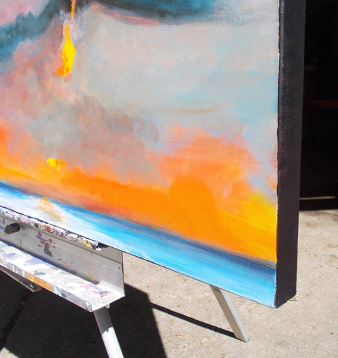 Glimmer Strike by Benjamin Thomas |  Side View of Artwork 