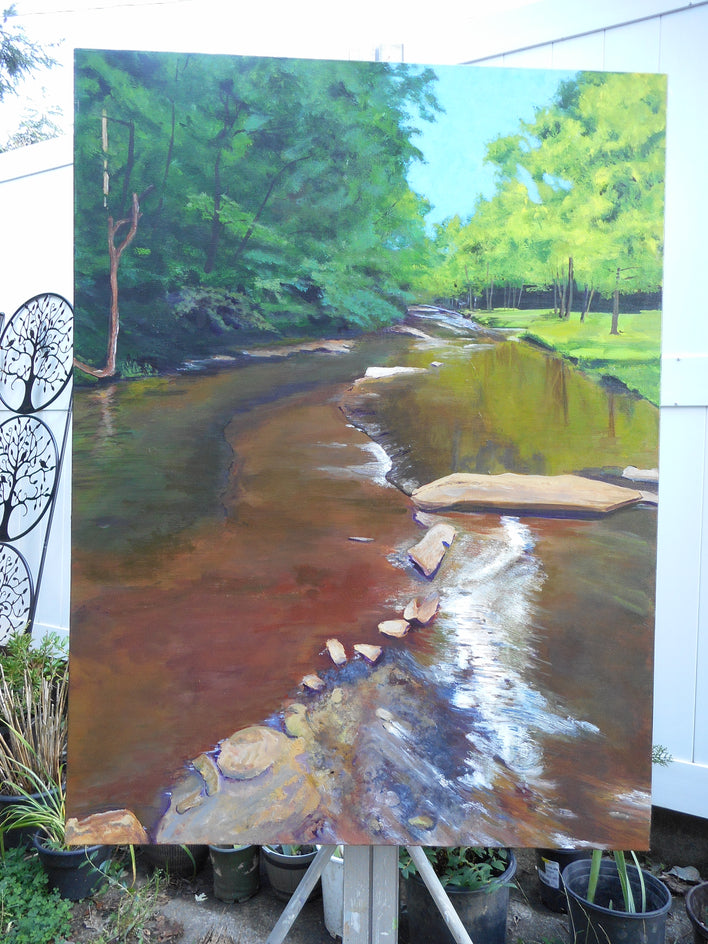 Light Dance on Mingo Creek by Benjamin Thomas |  Context View of Artwork 