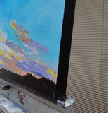 Original art for sale at UGallery.com | Long Sky by Benjamin Thomas | $500 | acrylic painting | 10' h x 20' w | thumbnail 2