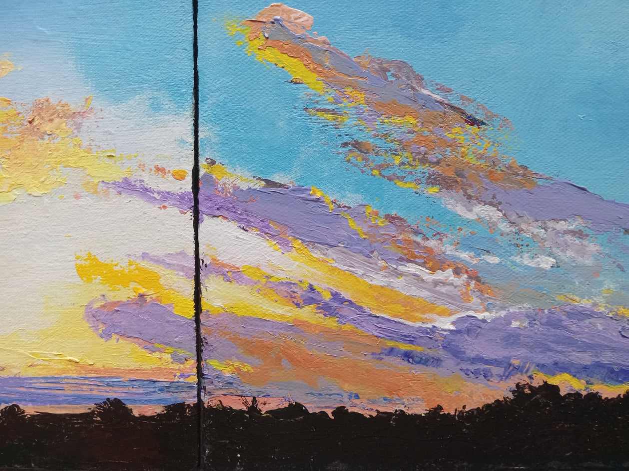 Long Sky by Benjamin Thomas |  Closeup View of Artwork 