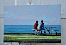 Original art for sale at UGallery.com | Still There by Benjamin Thomas | $2,300 | acrylic painting | 32' h x 48' w | thumbnail 3