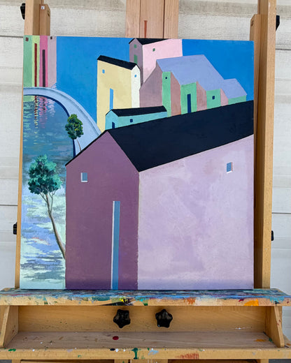 Grayish Pink by Benjamin Xu |  Context View of Artwork 