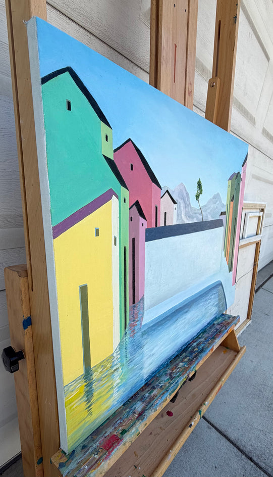 Leeward by Benjamin Xu |  Side View of Artwork 