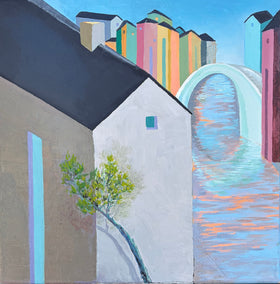 oil painting by Benjamin Xu titled Optimist