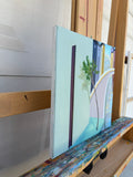 Original art for sale at UGallery.com | Side by Side by Benjamin Xu | $675 | oil painting | 12' h x 12' w | thumbnail 2