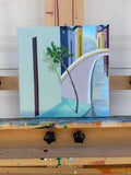 Original art for sale at UGallery.com | Side by Side by Benjamin Xu | $675 | oil painting | 12' h x 12' w | thumbnail 3