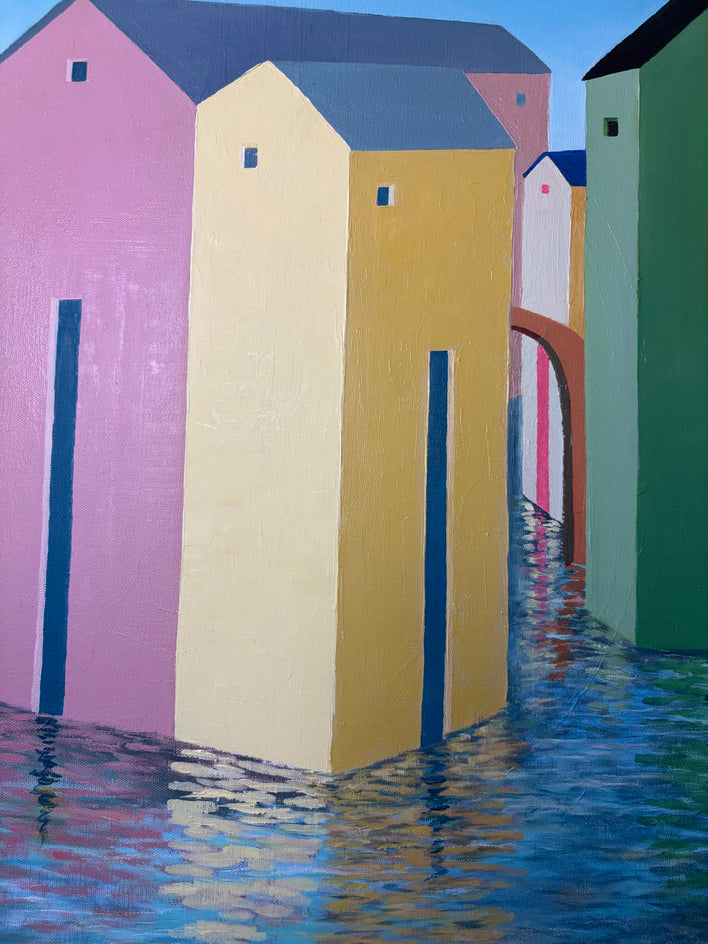 Water Track by Benjamin Xu |  Closeup View of Artwork 