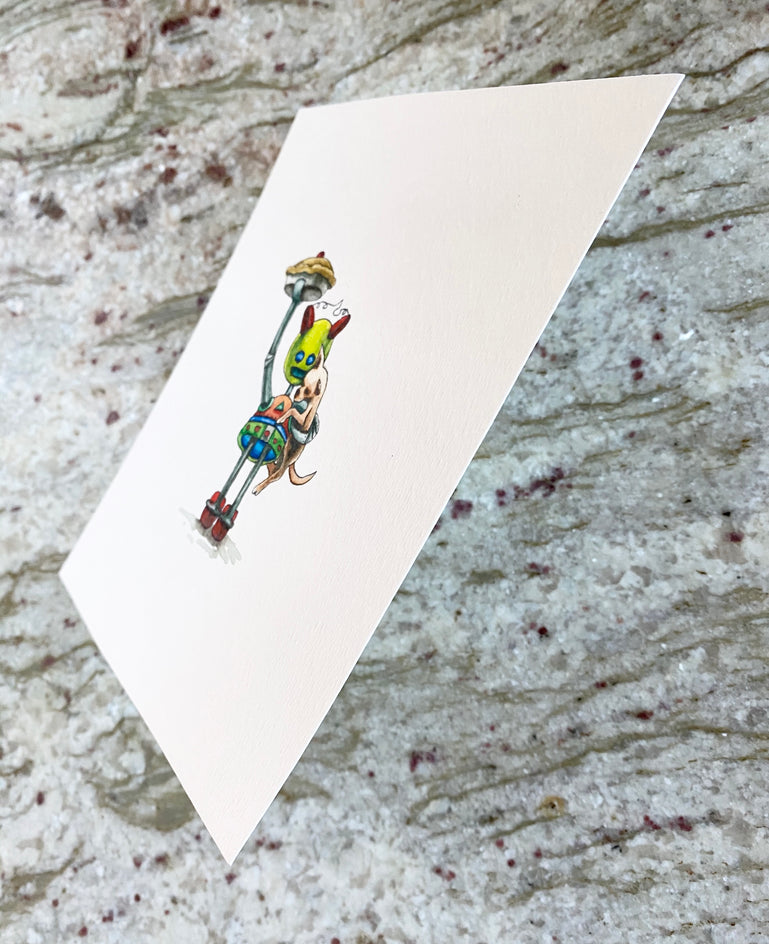 Berry by Diane Flick |  Side View of Artwork 