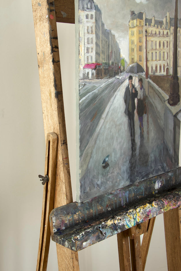 Pont de la Tournelle by Bertrand Girard |  Side View of Artwork 