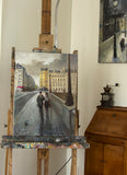Original art for sale at UGallery.com | Pont de la Tournelle by Bertrand Girard | $2,800 | acrylic painting | 24' h x 18' w | thumbnail 3