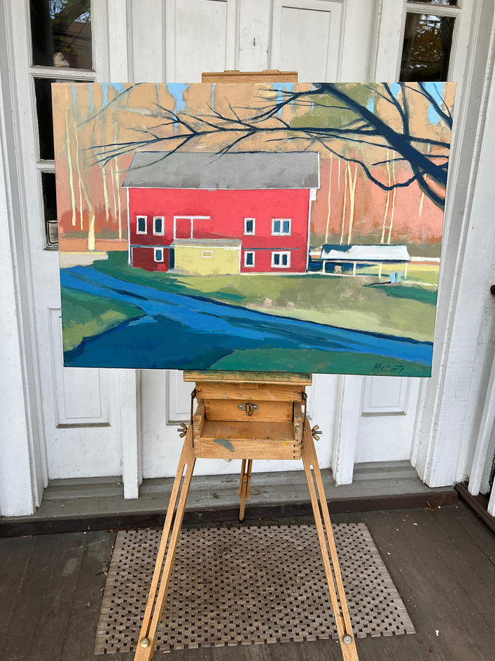 Barn in Afternoon by Brian McCarty |  Context View of Artwork 