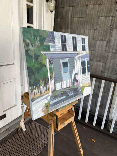 Empty House by Brian McCarty |  Side View of Artwork 