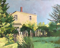 Original art for sale at UGallery.com | House with Gate by Brian McCarty | $775 | oil painting | 22' h x 28' w | thumbnail 1