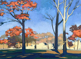 Original art for sale at UGallery.com | In the Park by Brian McCarty | $600 | oil painting | 18' h x 24' w