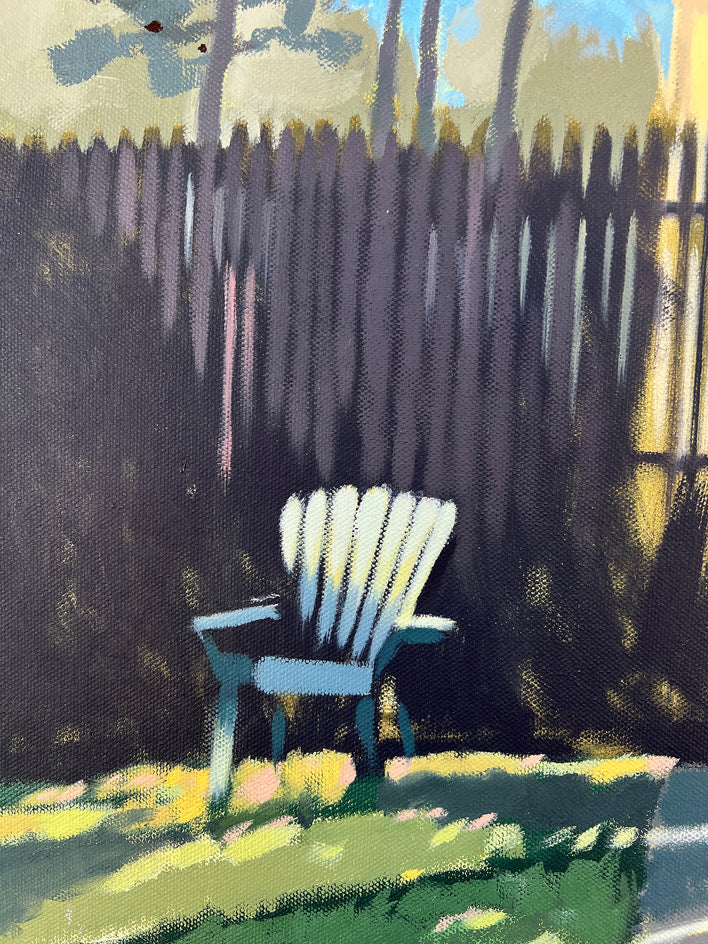 Shady Lawn by Brian McCarty |  Closeup View of Artwork 