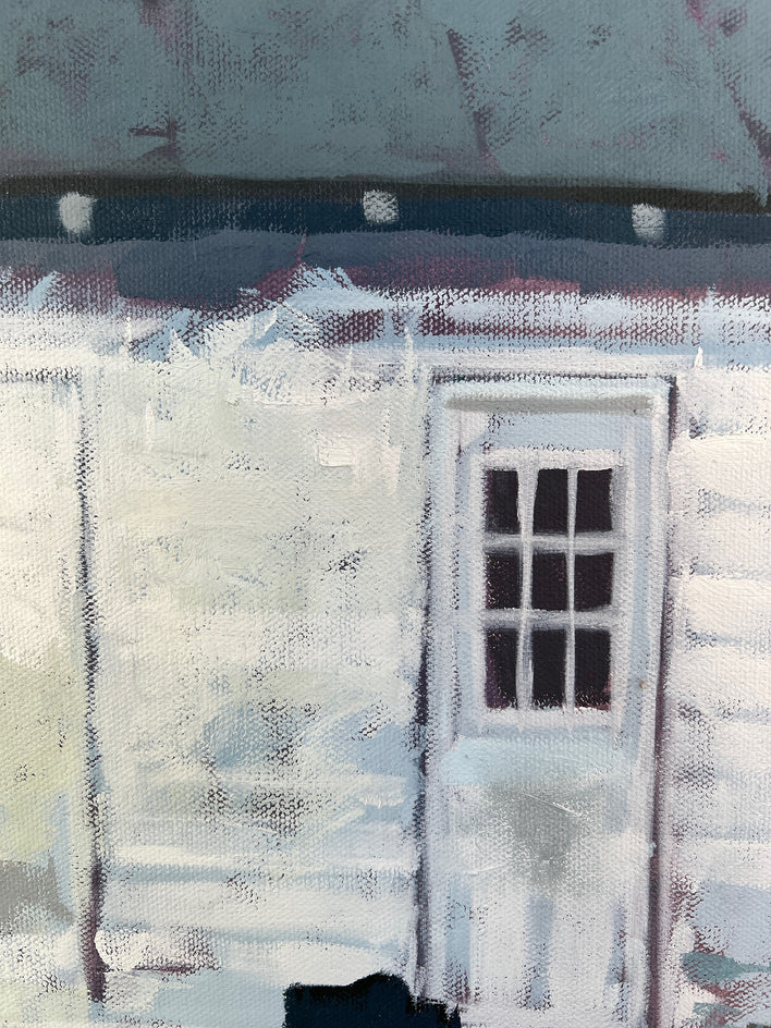 The White Shed by Brian McCarty |  Closeup View of Artwork 