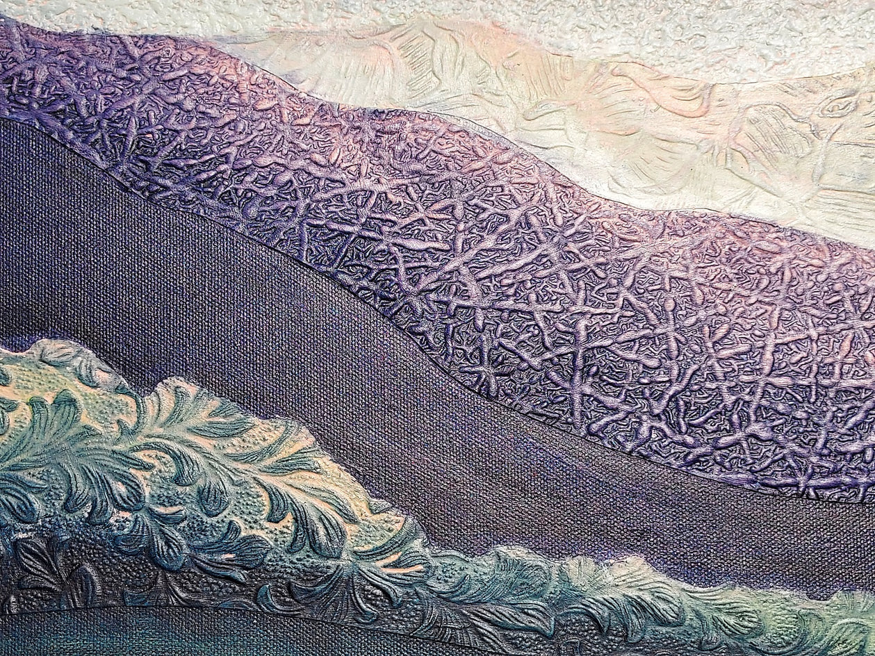 Evening Lullaby by Brit J Oie |  Closeup View of Artwork 