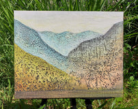 Original art for sale at UGallery.com | Thanksgiving by Brit J Oie | $750 | mixed media artwork | 16' h x 20' w | thumbnail 3