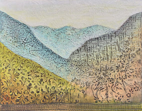 Original art for sale at UGallery.com | Thanksgiving by Brit J Oie | $750 | mixed media artwork | 16' h x 20' w