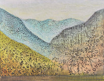 Original art for sale at UGallery.com | Thanksgiving by Brit J Oie | $750 | mixed media artwork | 16' h x 20' w | thumbnail 1