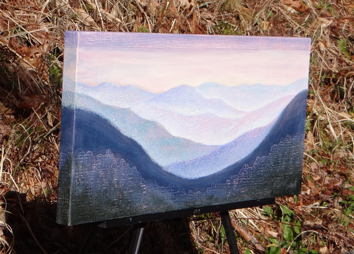 The Magic Hour by Brit J Oie |  Side View of Artwork 