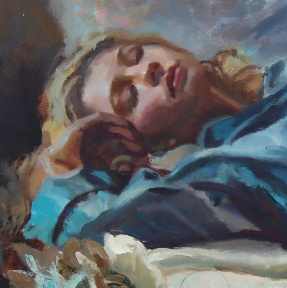 Afternoon Blues by C M Cooper |  Closeup View of Artwork 