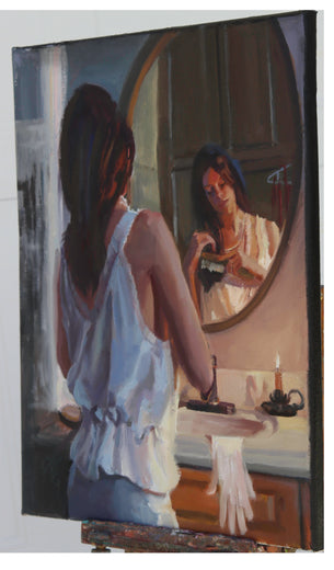 Behold What Tomorrow Brings by C M Cooper |  Side View of Artwork 