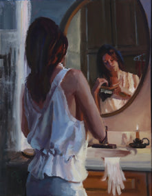 oil painting by C M Cooper titled Behold What Tomorrow Brings