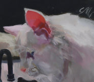 Original art for sale at UGallery.com | Do Not Disturb by C M Cooper | $975 | oil painting | 8' h x 10' w | thumbnail 4