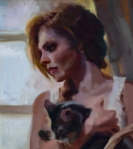 Loving  Friend by C M Cooper |   Closeup View of Artwork 