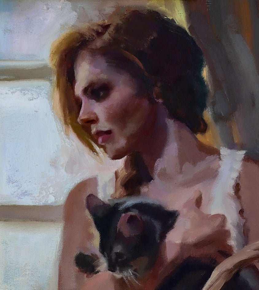 Loving  Friend by C M Cooper |  Closeup View of Artwork 