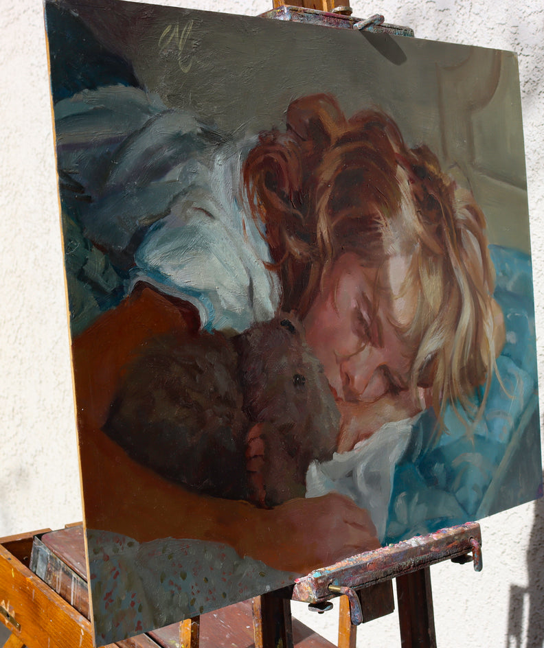 My Favorite Bear by C M Cooper |  Side View of Artwork 