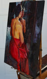 Original art for sale at UGallery.com | No Looking Back by C M Cooper | $2,400 | oil painting | 24' h x 18' w | thumbnail 2