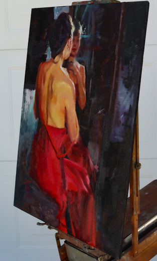 No Looking Back by C M Cooper |  Side View of Artwork 