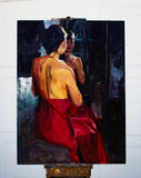 Original art for sale at UGallery.com | No Looking Back by C M Cooper | $2,400 | oil painting | 24' h x 18' w | thumbnail 3