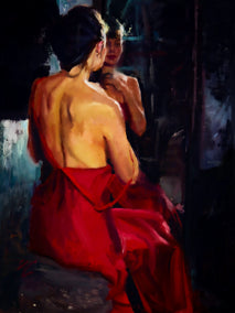 oil painting by C M Cooper titled No Looking Back