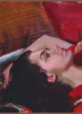 Original art for sale at UGallery.com | Scarlet by C M Cooper | $2,350 | oil painting | 18' h x 24' w | thumbnail 4