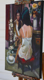 Original art for sale at UGallery.com | What Is to Come by C M Cooper | $1,850 | oil painting | 18' h x 14' w | thumbnail 2