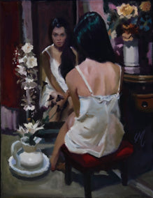 oil painting by C M Cooper titled What Is to Come
